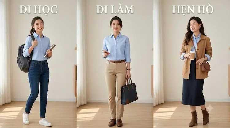 gợi ý 3 outfit