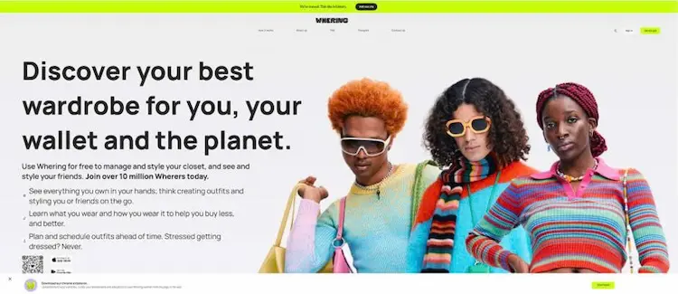 Homepage website Whering