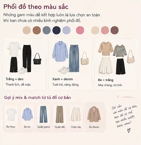 phối đồ đơn giản