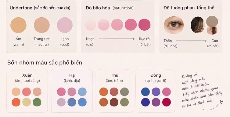 các yếu tố cơ bản của màu sắc cá nhân