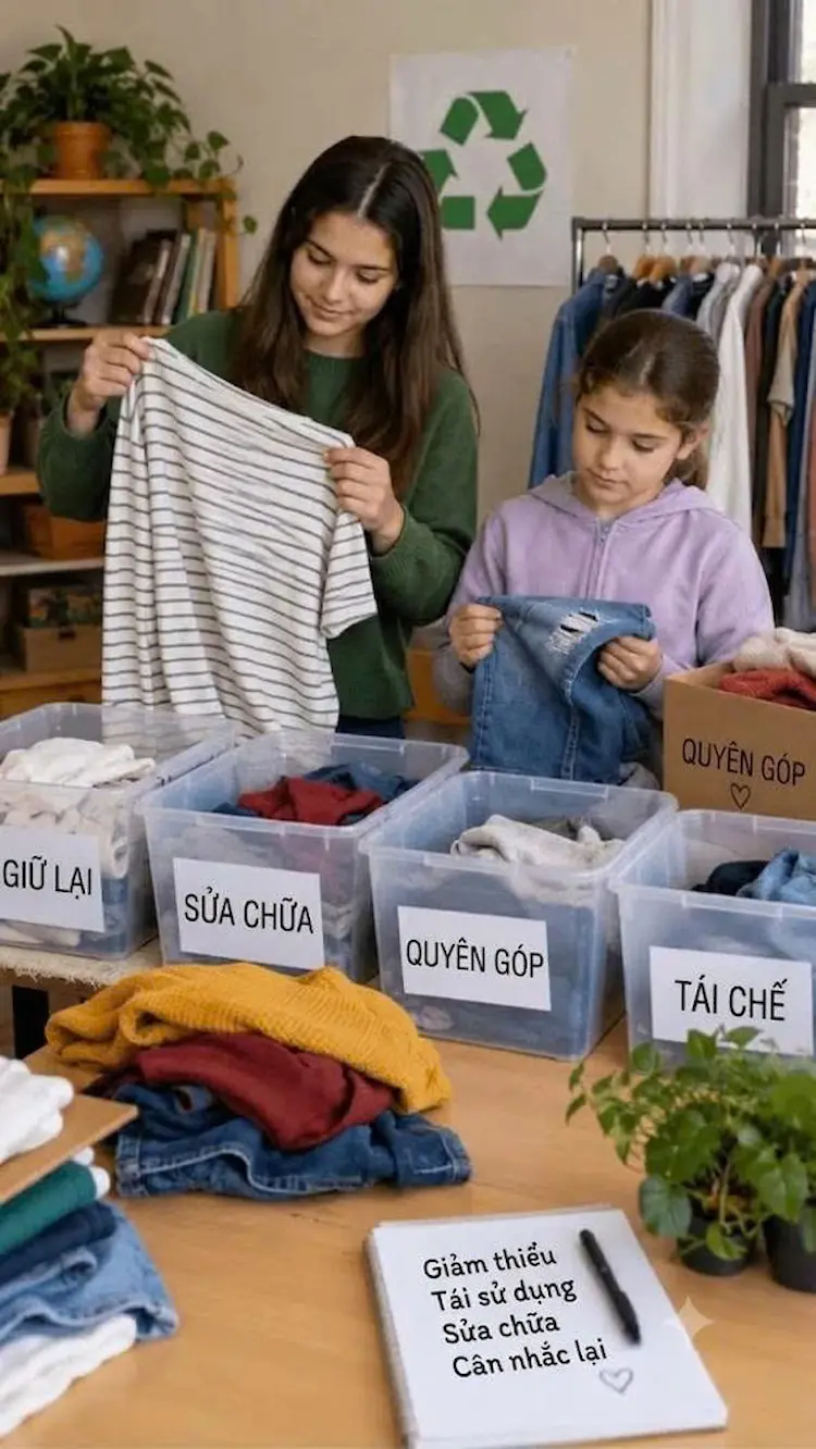 Tái chế quần áo và tiêu dùng có trách nhiệm