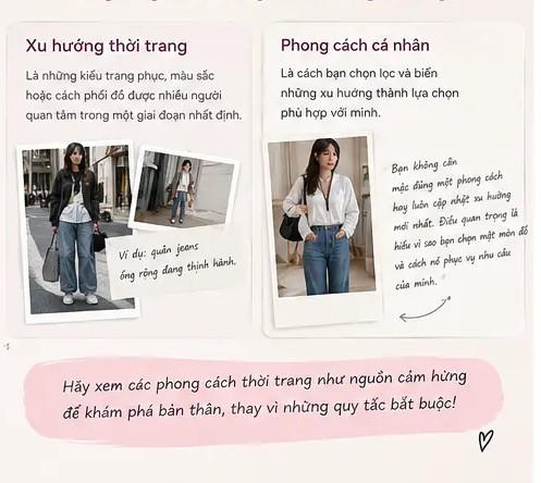 xu hướng thời trang và phong cách thời trang