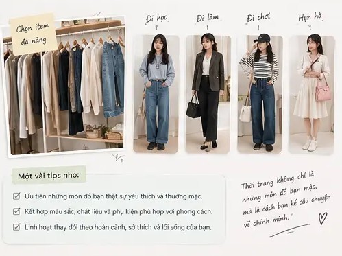 phong cách thời trang phù hợp với bản thân